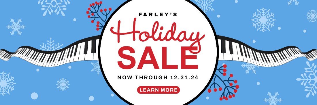 Farley's House of Pianos Holiday Sale runs through December 31st, 2024. Learn more at https://www.farleyspianos.com/holiday-sale